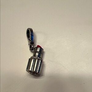 Juicy Couture Silver and Red Lipstick Charm